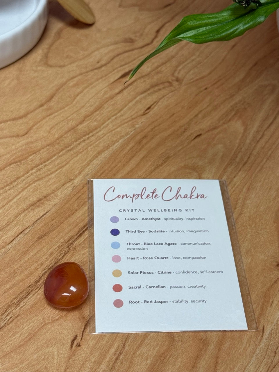 Complete Chakra Balance, Energy, Meditation, Self-Care Crystal Kit | 7 Chakra Healing Stones with Selenite