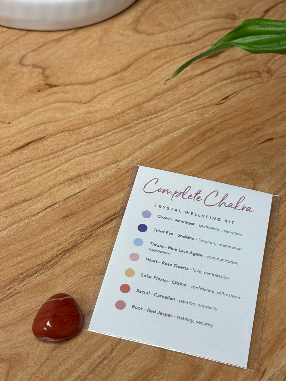 Complete Chakra Balance, Energy, Meditation, Self-Care Crystal Kit | 7 Chakra Healing Stones with Selenite