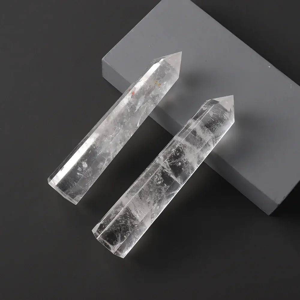 Oneness Ally Natural Crystal Clear Quartz 2 Large Wands