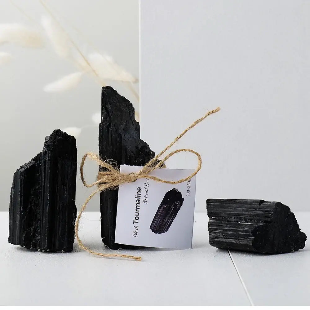 Black Tourmaline Rough Stone – Natural Energy Protector - Black Tourmaline
