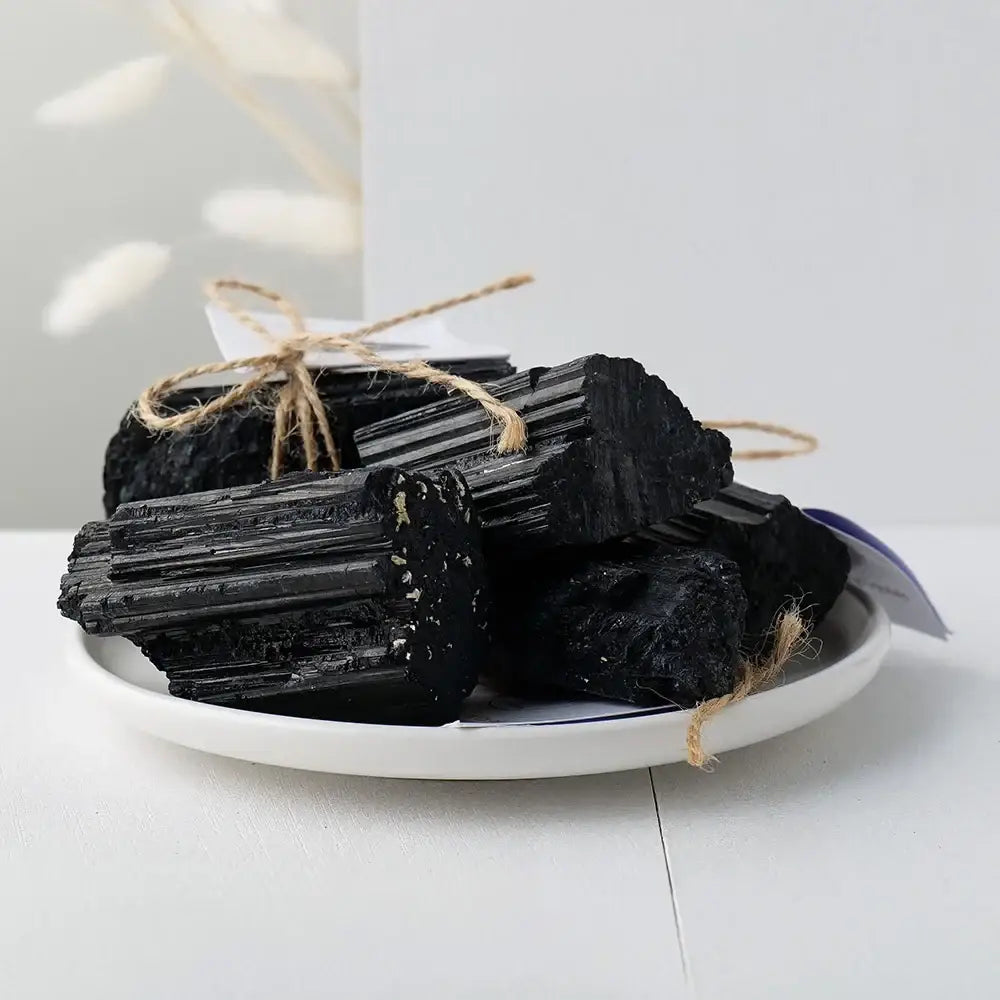 Black Tourmaline Rough Stone – Natural Energy Protector - Black Tourmaline