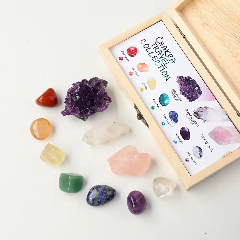 Chakra Travel Crystal Collection: Balance and Healing on the Go - Gem Pack