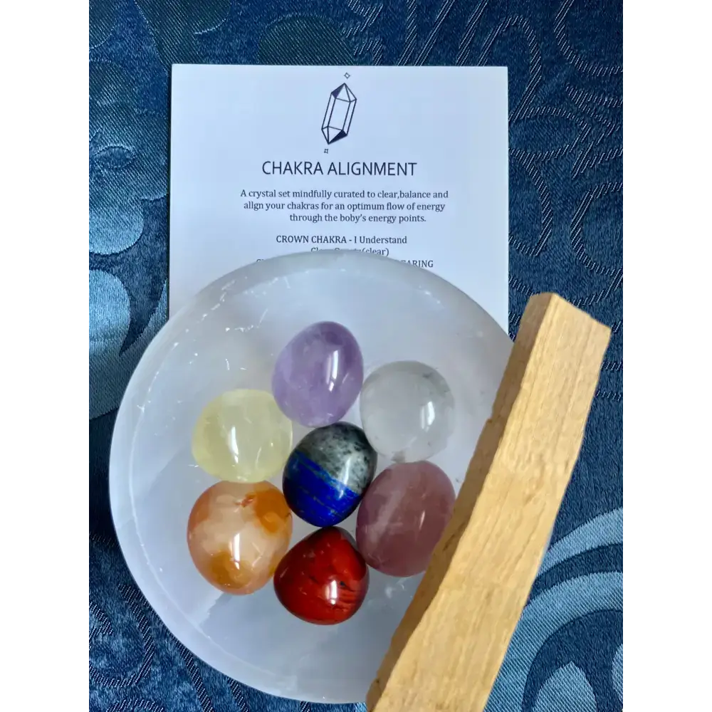 Chakra Alignment Crystal Set - Gem Pack