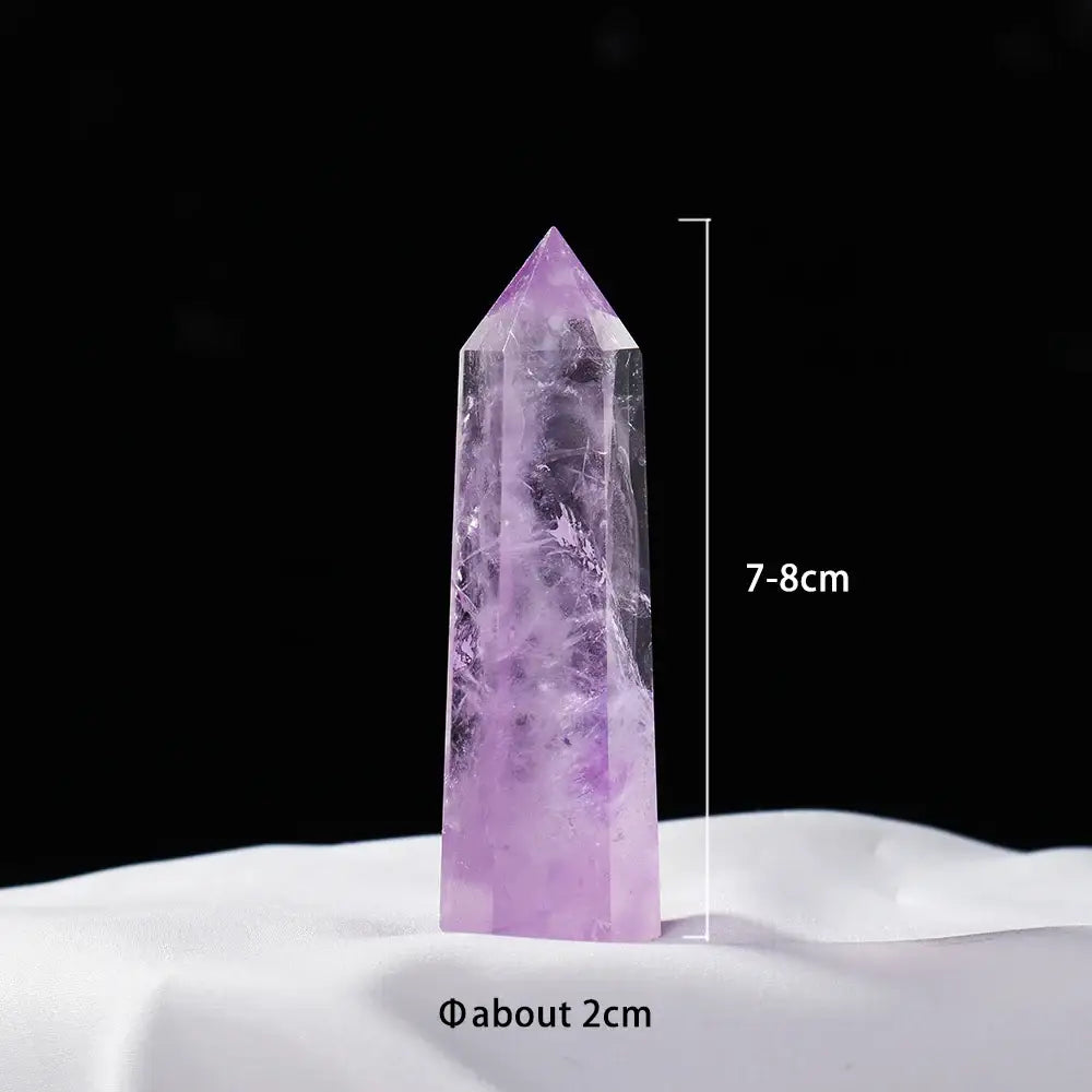 Oneness Ally Natural Brazilian Amethyst Obelisk 1 Crystal Point 7cm