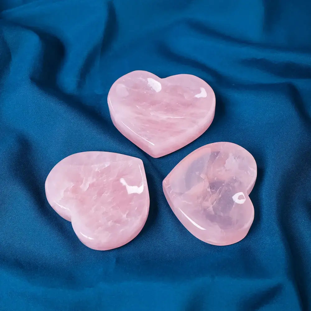 Natural Rose Quartz Heart Love Shape Bowl – A Touch of Love and Healing - Rose Quartz