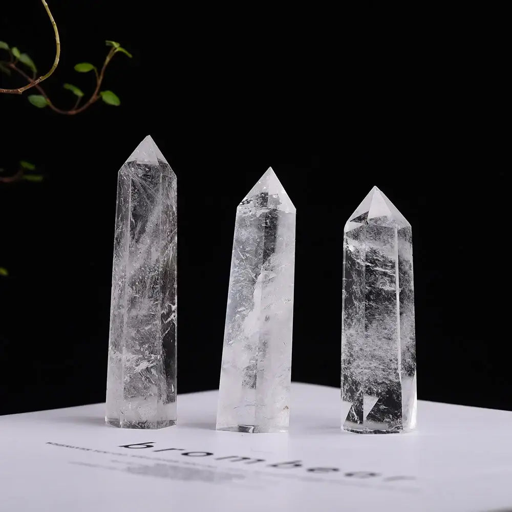 Oneness Ally Clear Quartz Healing Tower – Amplify Energy & Elevate Meditation - Clear Quartz