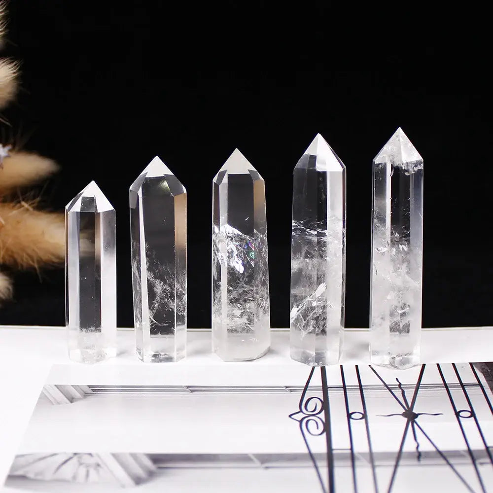 Oneness Ally Clear Quartz Healing Tower – Amplify Energy & Elevate Meditation - Clear Quartz