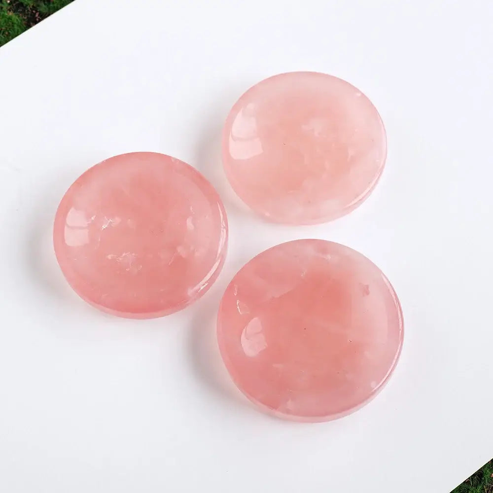 Oneness Ally Natural Pink Rose Quartz Crystal Bowl
