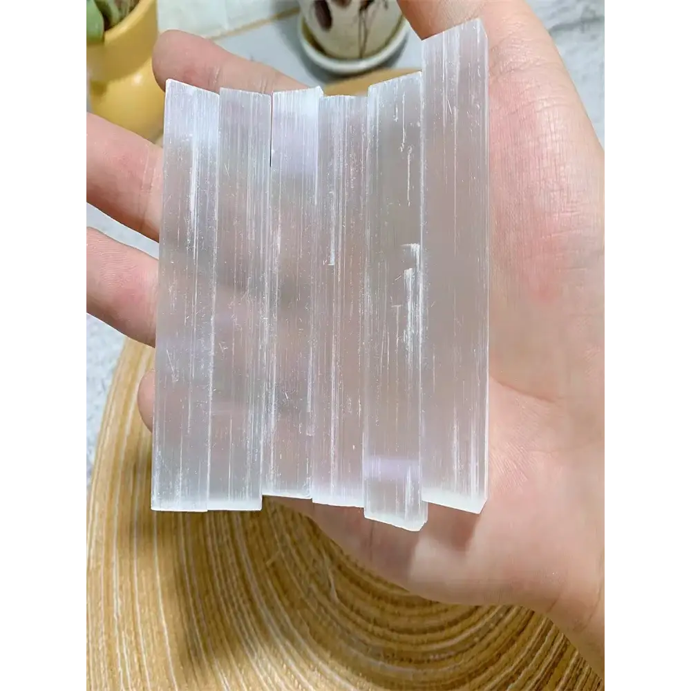Selenite Charging Plate - Cleanse & Recharge Crystals for Peace & Harmony - 6 inch - Selenite