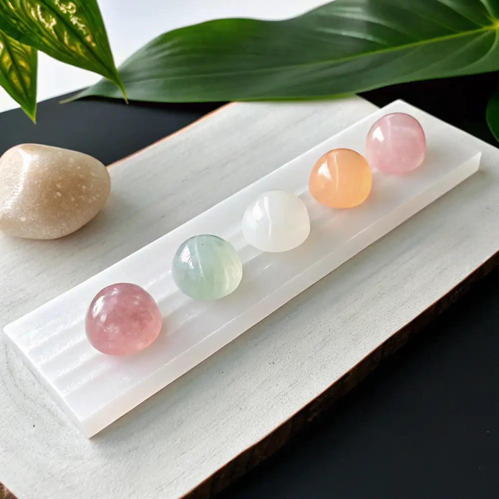 Selenite Charging Plate - Cleanse & Recharge Crystals for Peace & Harmony - 6 inch - Selenite