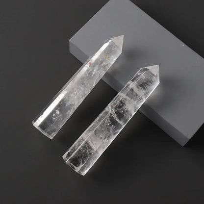Oneness Ally Natural Crystal Clear Quartz 2 Large Wands
