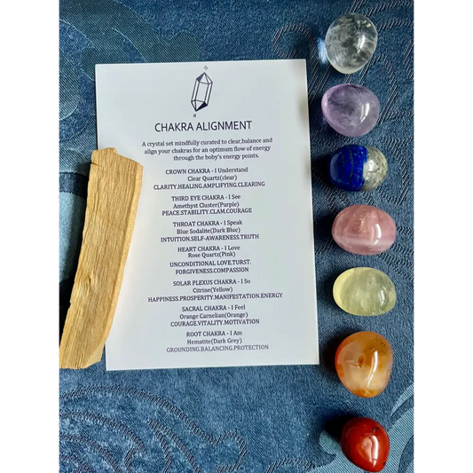 Chakra Alignment Crystal Set - Gem Pack