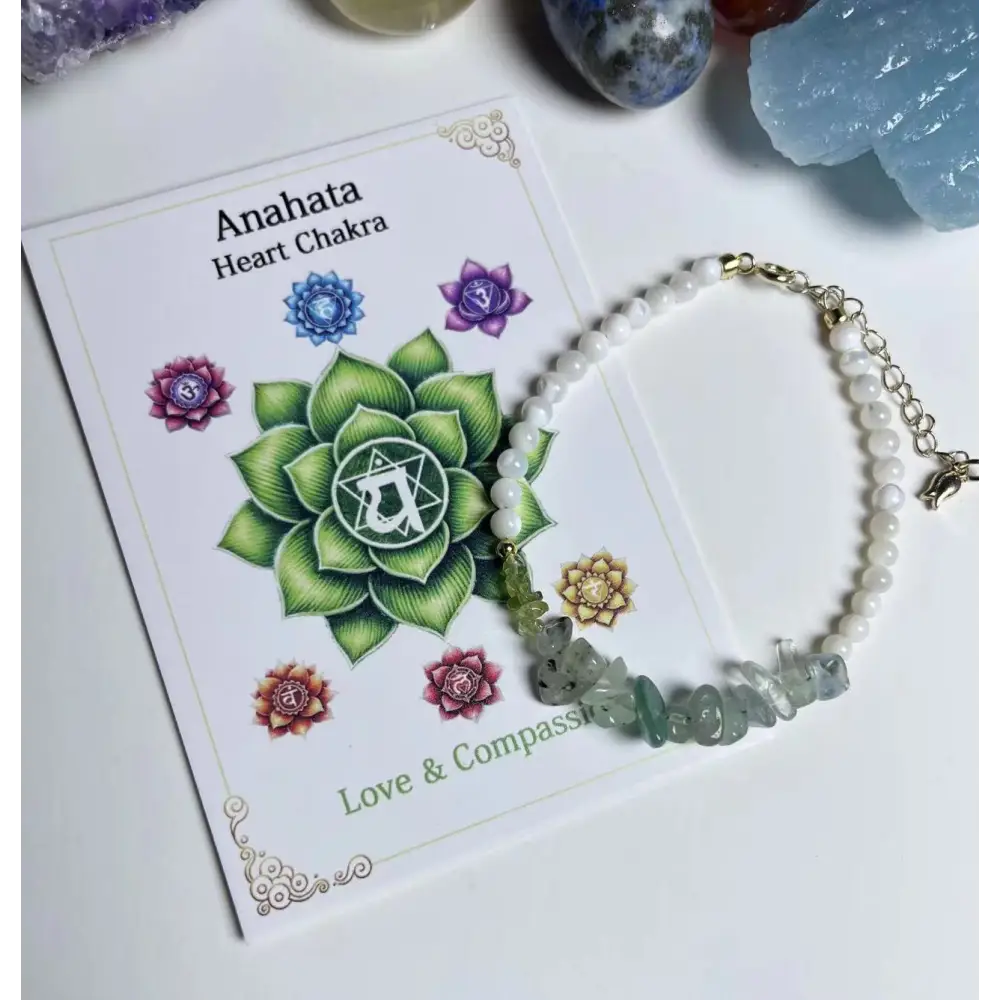 Chakra Healing Crystal Bracelet Collection - Heart Chakra - Anahata