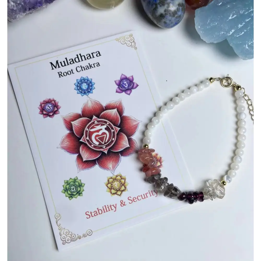 Chakra Healing Crystal Bracelet Collection - Root Chakra - Muladhara