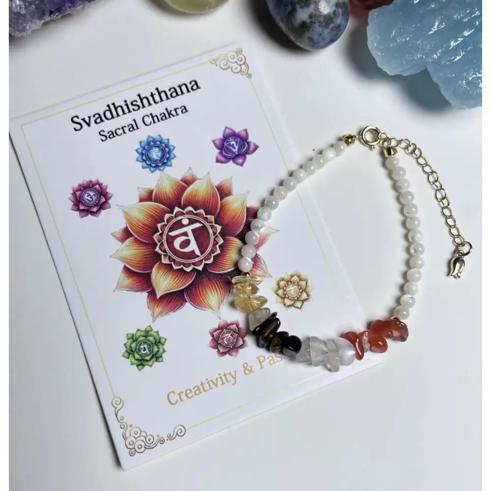 Chakra Healing Crystal Bracelet Collection - Sacral Chakra - Svadhisthana