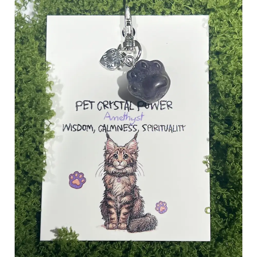 Crystal Paw Charms: Healing Energy for Your Beloved Cat - Multiple