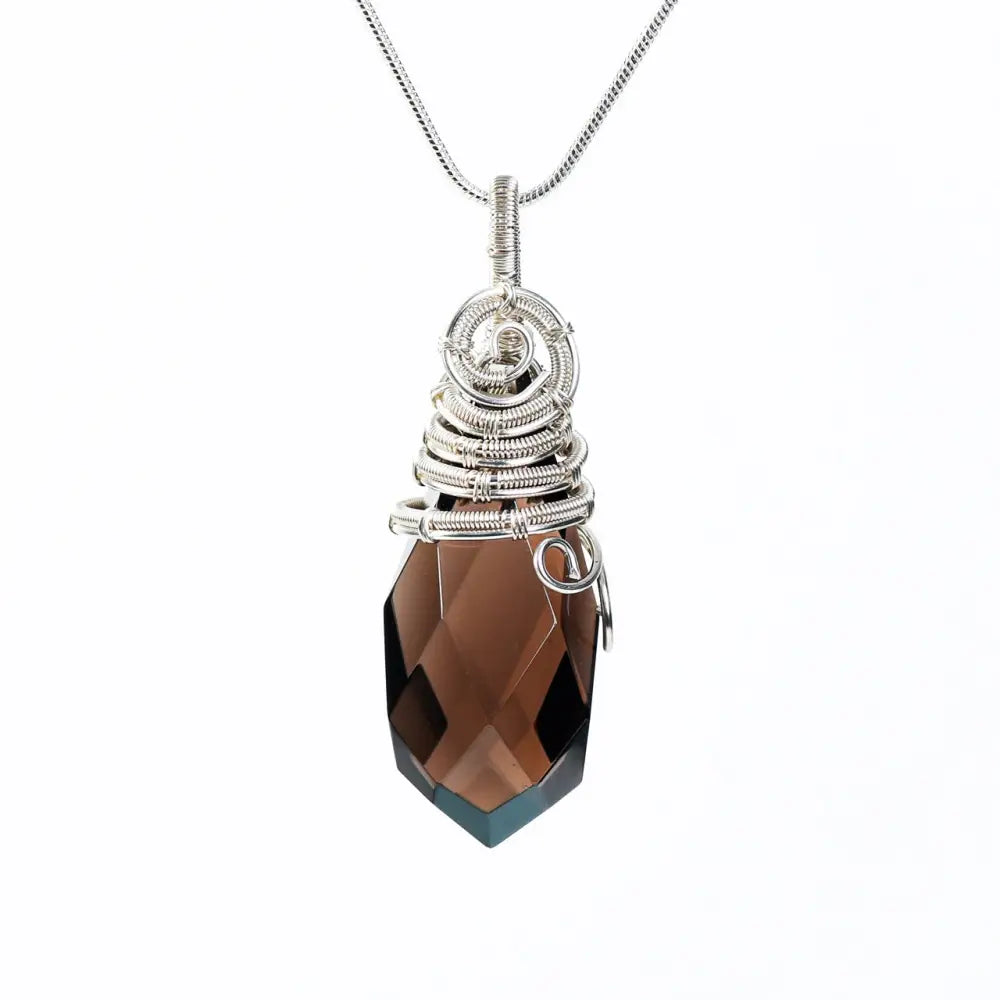 Crystal Pendant - Brown - Multiple