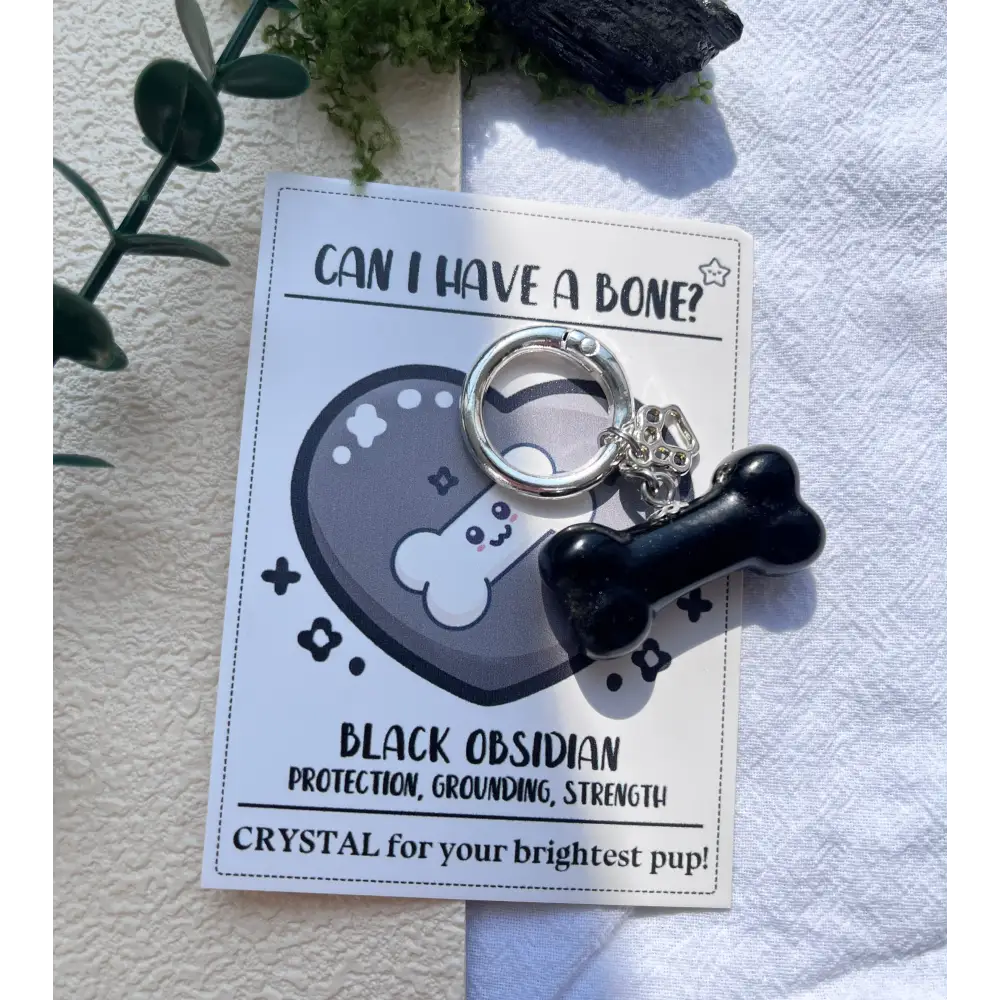 Dog Healing Crystal: Bring Balance & Calm to Your Beloved Pup - Black Obsidian - Multiple