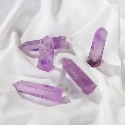 Oneness Ally Natural Brazilian Amethyst Obelisk 5 Crystal Points
