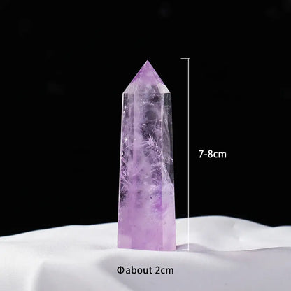 Oneness Ally Natural Brazilian Amethyst Obelisk 1 Crystal Point 7cm