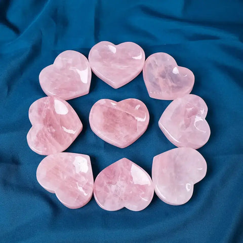 Natural Rose Quartz Heart Love Shape Bowl – A Touch of Love and Healing - Rose Quartz