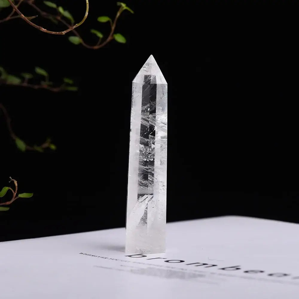 Oneness Ally Clear Quartz Healing Tower – Amplify Energy & Elevate Meditation - Clear Quartz