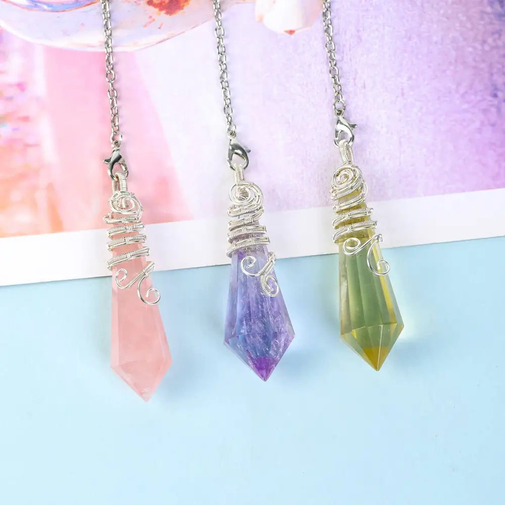 Oneness Ally Crystal Pendulum: Enhance Your Energy & Clarity - Multiple