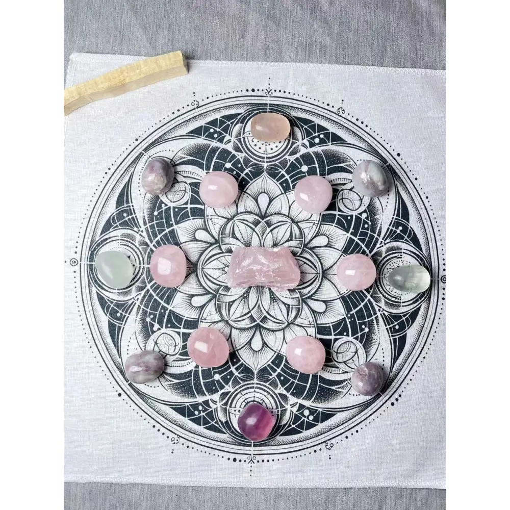 Sacred Flower of Life Geometry Crystal Grid